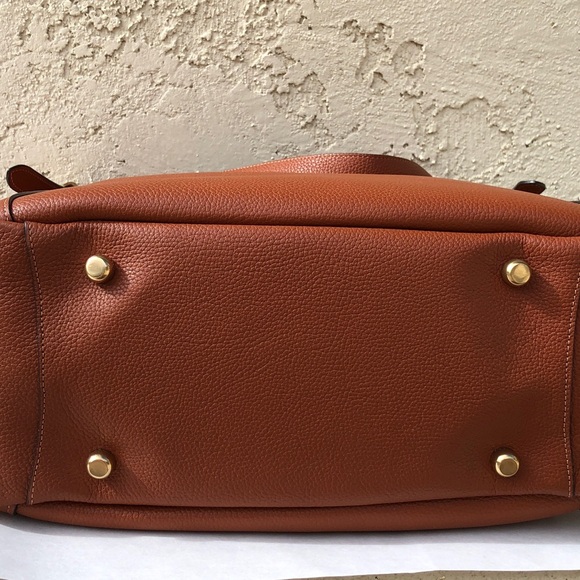 NWT COACH C8353 Alana Pebble Leather Tote - B4/Saddle Color, Dust Bag Included - Picture 14 of 14